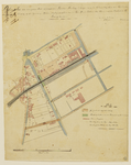 216071 Kadastraal uittreksel van de gemeente Catharijne, het terrein tussen de Catharijnesingel / Kruisvaart / ...